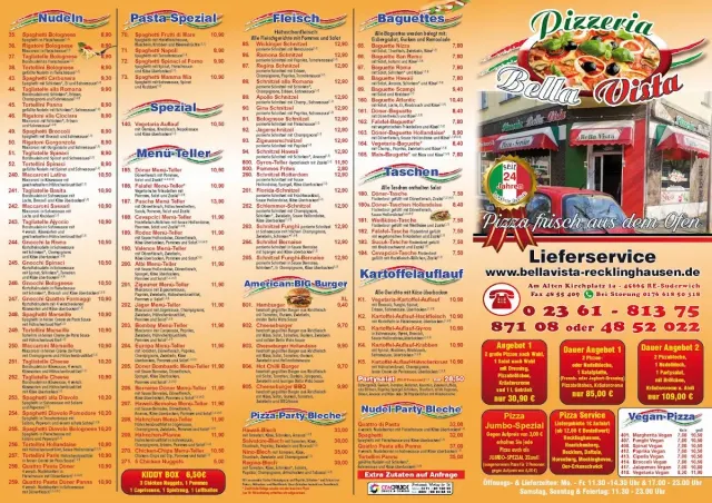 BookNoFees: Restaurant – Bella Vista Pizzeria – Recklinghausen – Pizzeria Bella Vista, Foto 2