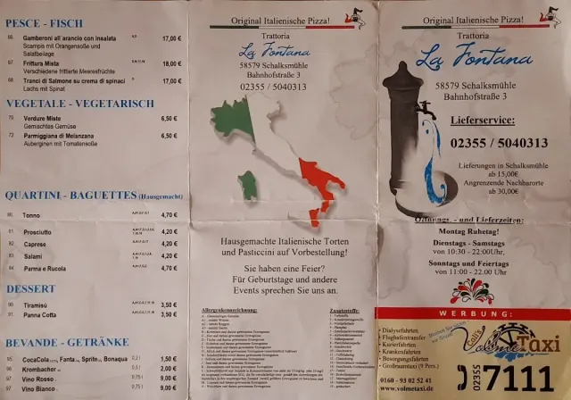BookNoFees: Restaurant – Trattoria La Fontana – Schalksmühle – Trattoria La Fontana, Foto 3
