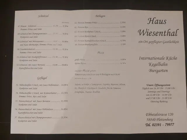 BookNoFees: Restaurant – Haus Wiesenthal – Plettenberg – Haus Wiesenthal, Foto 2